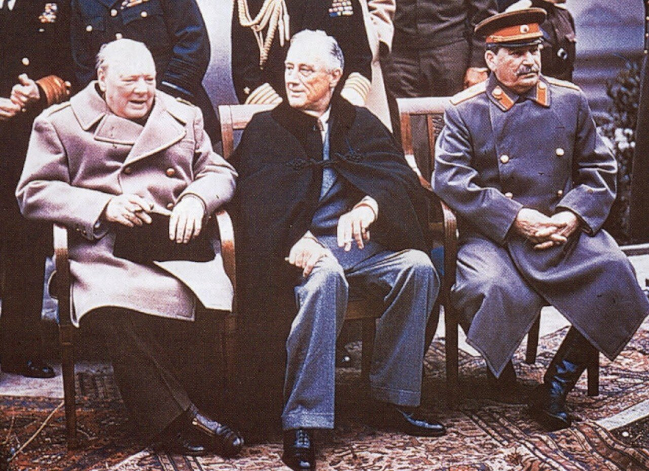 Встреча в ялте сталин черчилль рузвельт фото